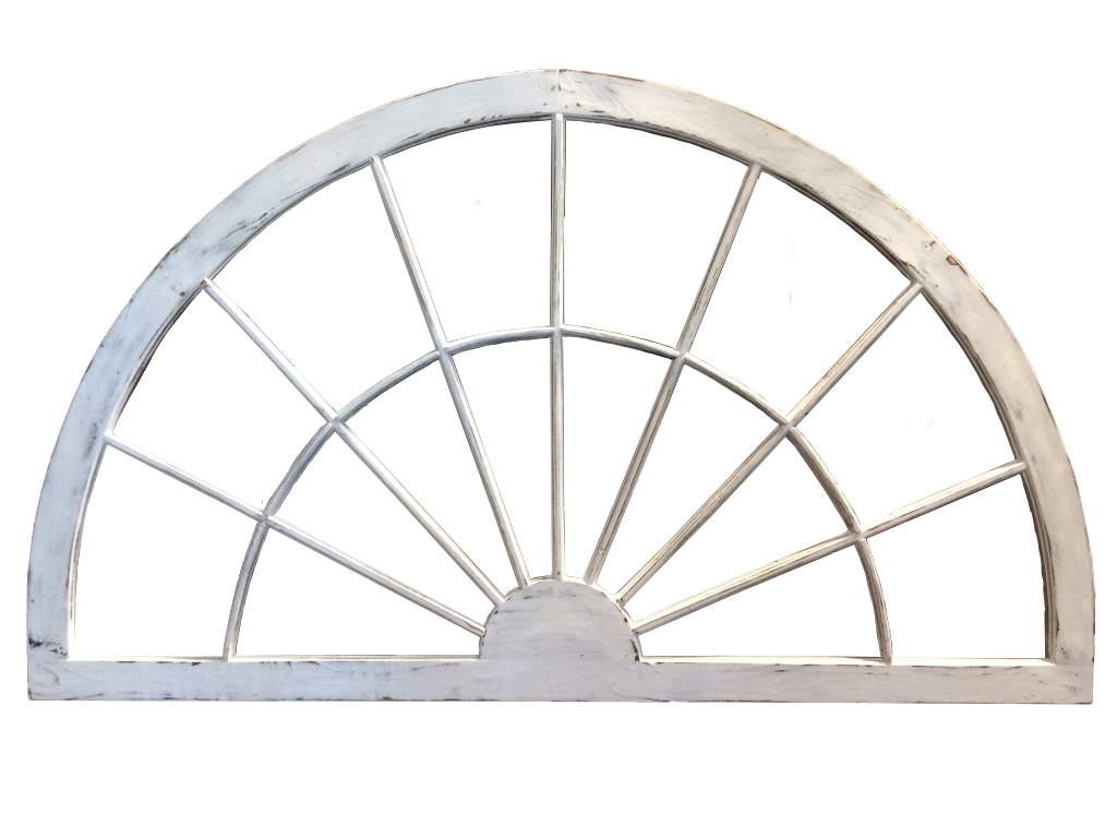 mirror wood frame double arch